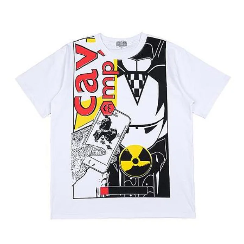 

High Quality Colorful Graphic Printing Cavempt T Shirt Men Women EU Size Harajuku Cotton Cavempt Top Tees Streetwear Skateboard
