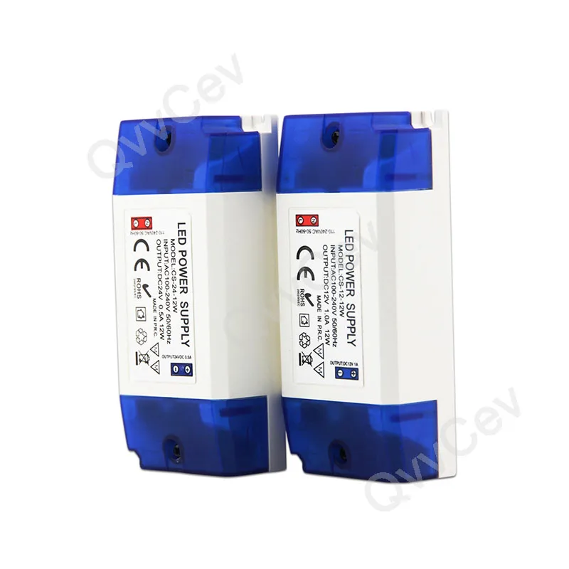 12W LED 드라이버 변압기 110-240V AC-DC 12V 1.0A DC 24V 0.5A 12W 조명 스트립 용 스위칭 전원 공급 장치, 1 피스