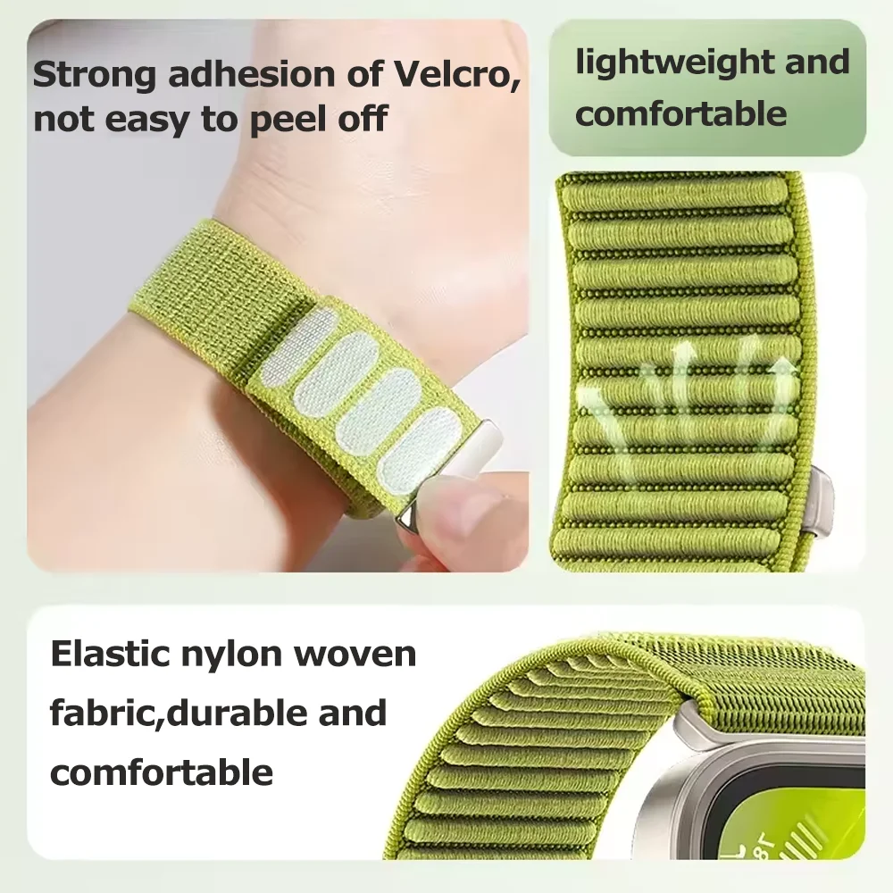 Premium Nylon Loop Strap - Braided, Comfortable, and Breathable Band for Smart Watches