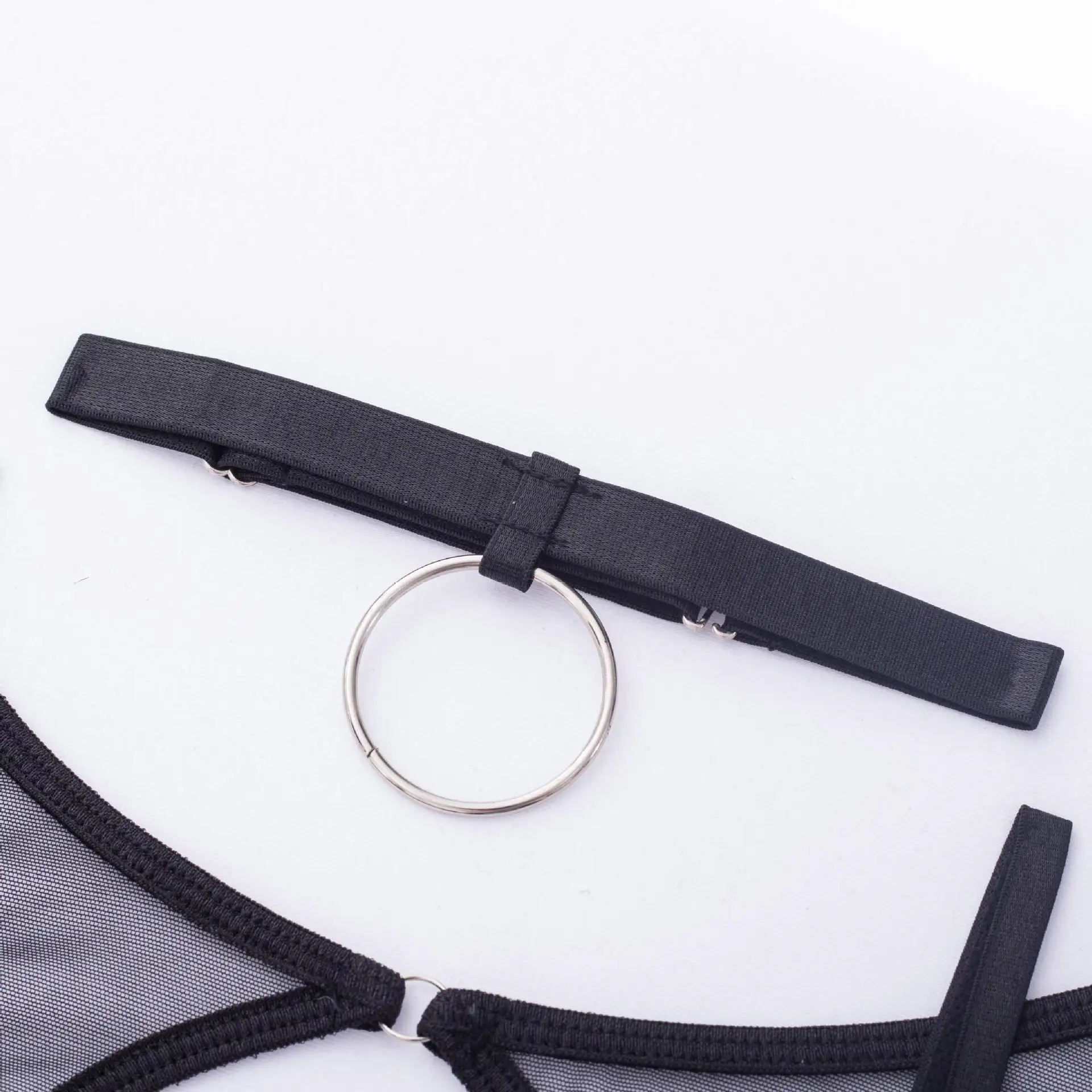 Lingerie 5-Pieces Fancy Underwear Sexy Women Uncensored Transparent Bra Garters Briefs Sets Bandage Sex Outfits_voghion.com