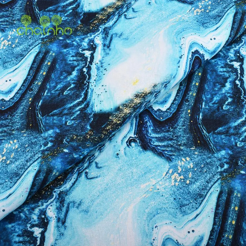 Chainho,Printed Plain Weave Cotton Fabric,Handmade DIY Quilting Sewing Material,Patchwork Cloth,8 Designs Series,20x25cm,15CD25