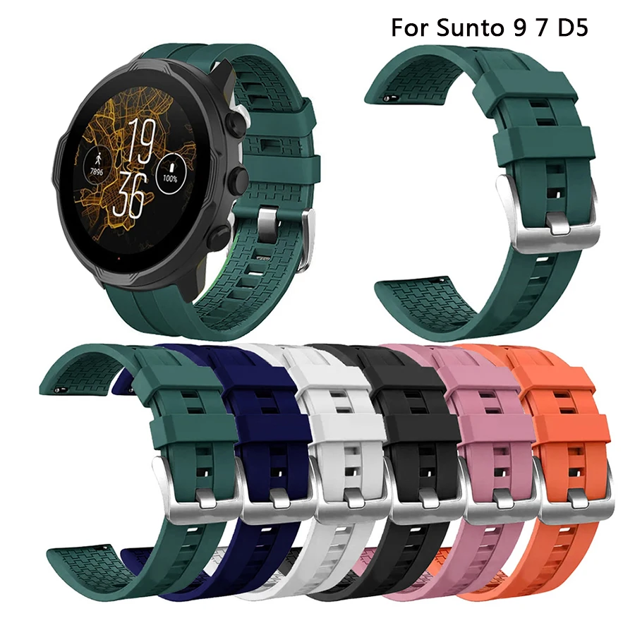 Cinturino In Silicone Per Suunto 7 Cinturino Per Orologio Da Polso Per Suunto 9 Baro Suunto Spartan Sport Da Polso Hr Cinturino In Gomma