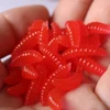 50pcs Lua Soft Bait Fake Breadworms Earthworms Red Worms Soft Worms Fake Worms Fishing Bait 2