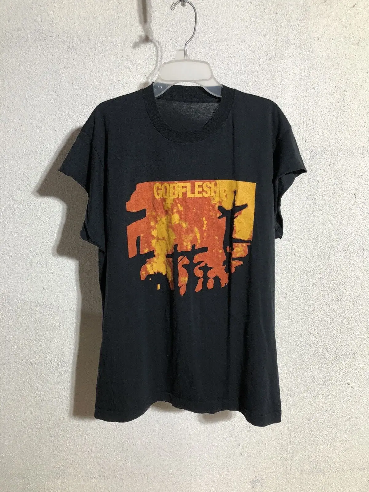 New Listingvintage 1989 Godflesh Streetcleaner T Shirt L Industrial Metal Melma Neurosis