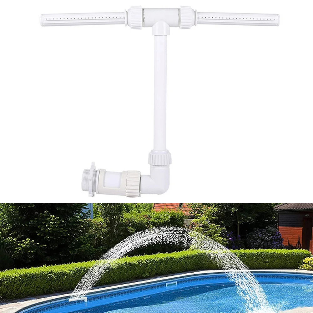 

Dual Spray Water Fountain For Swimming Pool Adjustable Waterfall Pool Sprinkler Creative Swimming Pool Sprayer Fountain