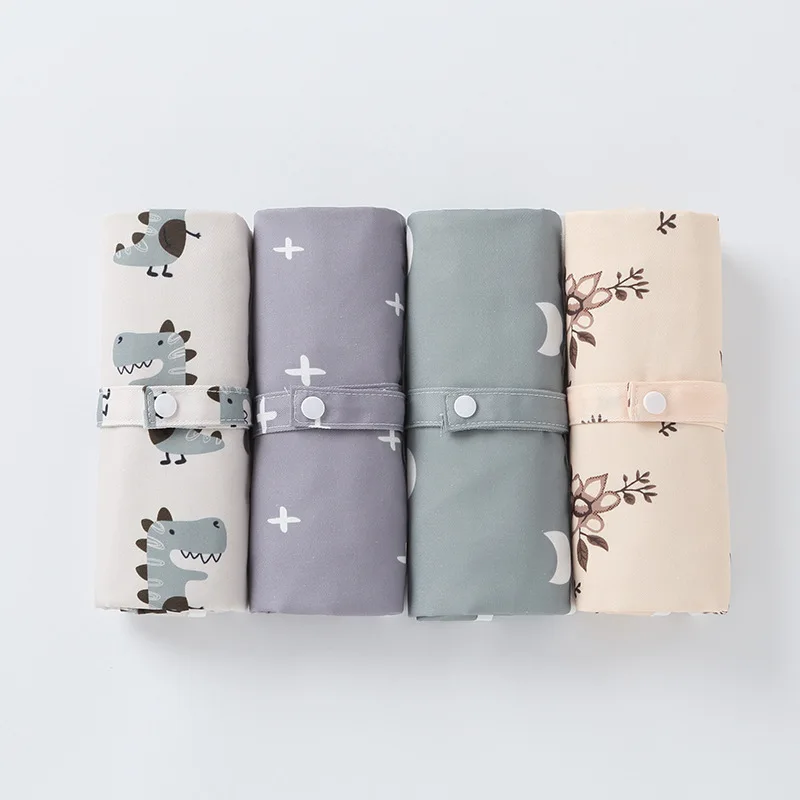 HappyFlute 35*60CM Washable Baby Diaper Changing Mat Soft Polyester Portable Changing Pad Waterproof Cover Mattress For Baby