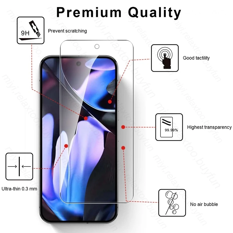 8-in-1 Protective Glass Set with Camera Lens and Screen Protectors