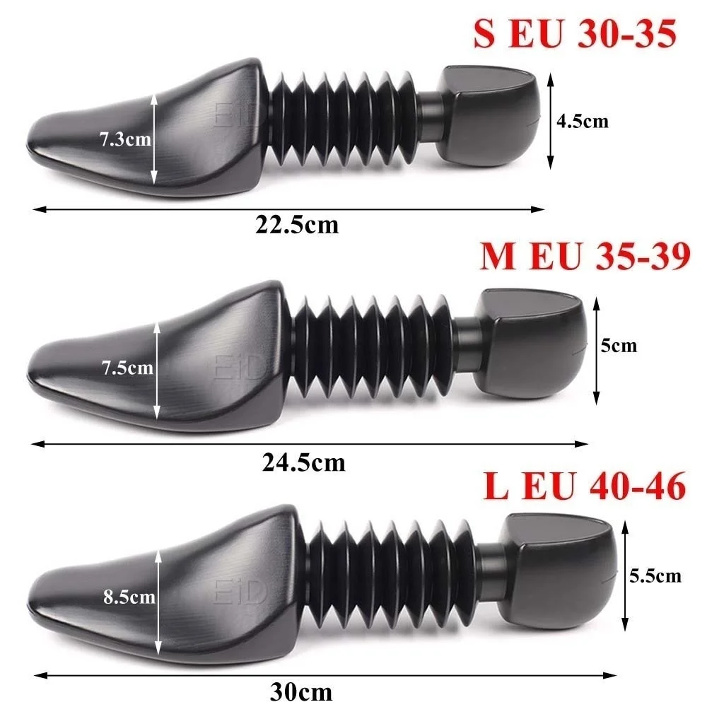 Hohe Qualität 1 Paar Kunststoff Schuh Baum Shaper Formen Bahre Einstellbar für Frauen Männer Unisex Boot Halter Organisatoren Schuh 30-46 – Detail 24