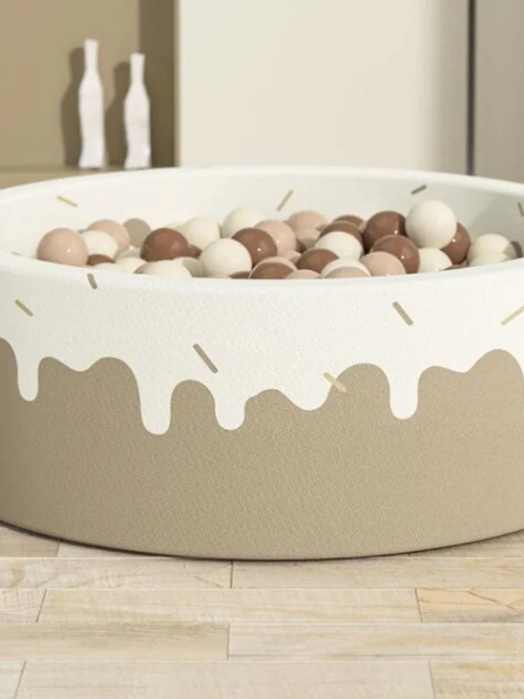 Cute and Fun Children's Indoor Ball Pit, Soft Baby Ocean Ball Pool, Safe for Biting, Family Playpen with Soft Balls for Babies 6