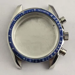 Elegant Black and Silver 39.7mm Stainless Steel Watch with 20mm Strap (5)