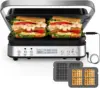 Press Grill Sandwich Maker with Removable Plates, 6 in 1 Indoor Grill & Griddle with Meat Thermometer 1
