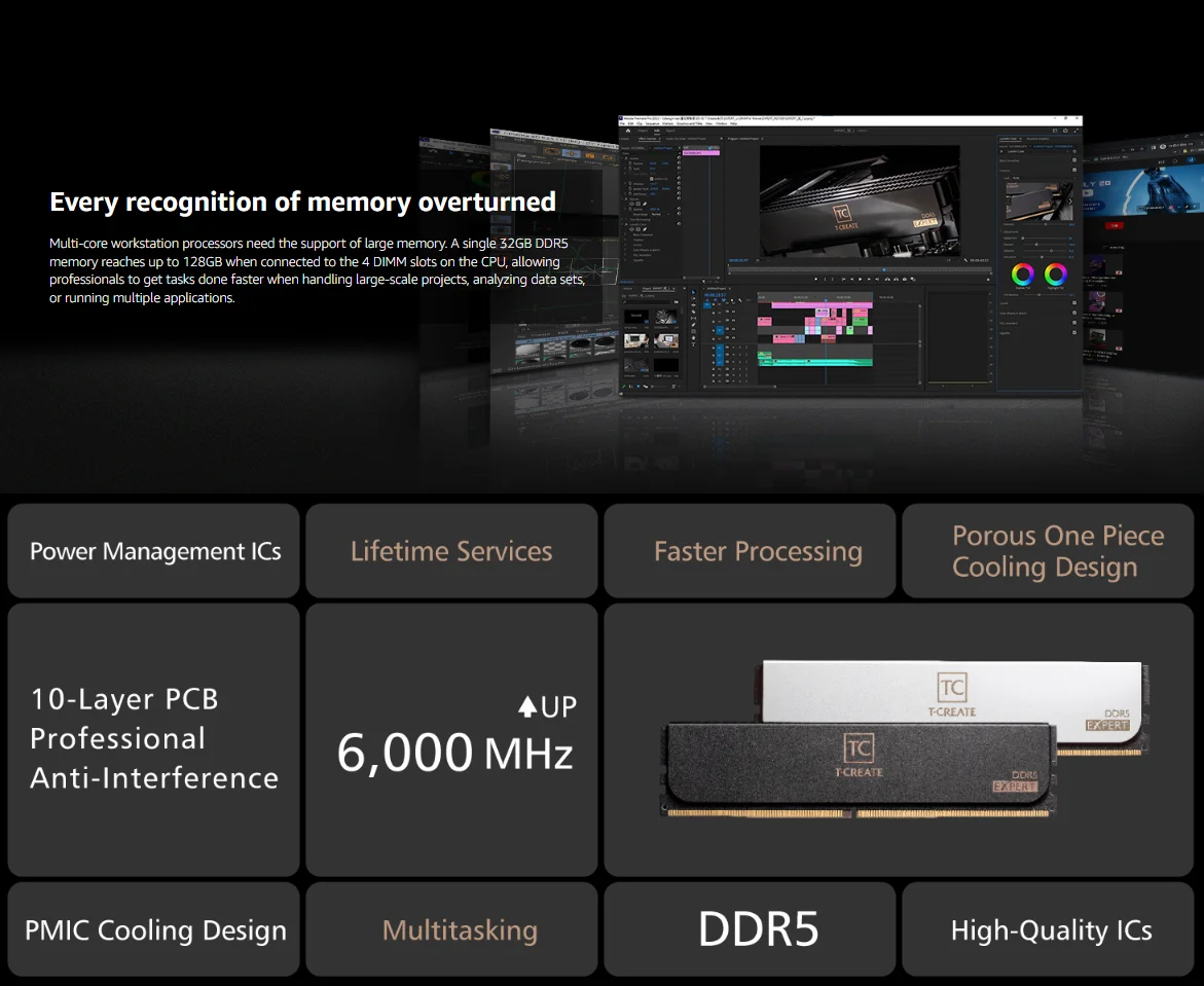 デスクトップメモリモジュール,10l,ddr5,2x1,6 gb,2x32gb