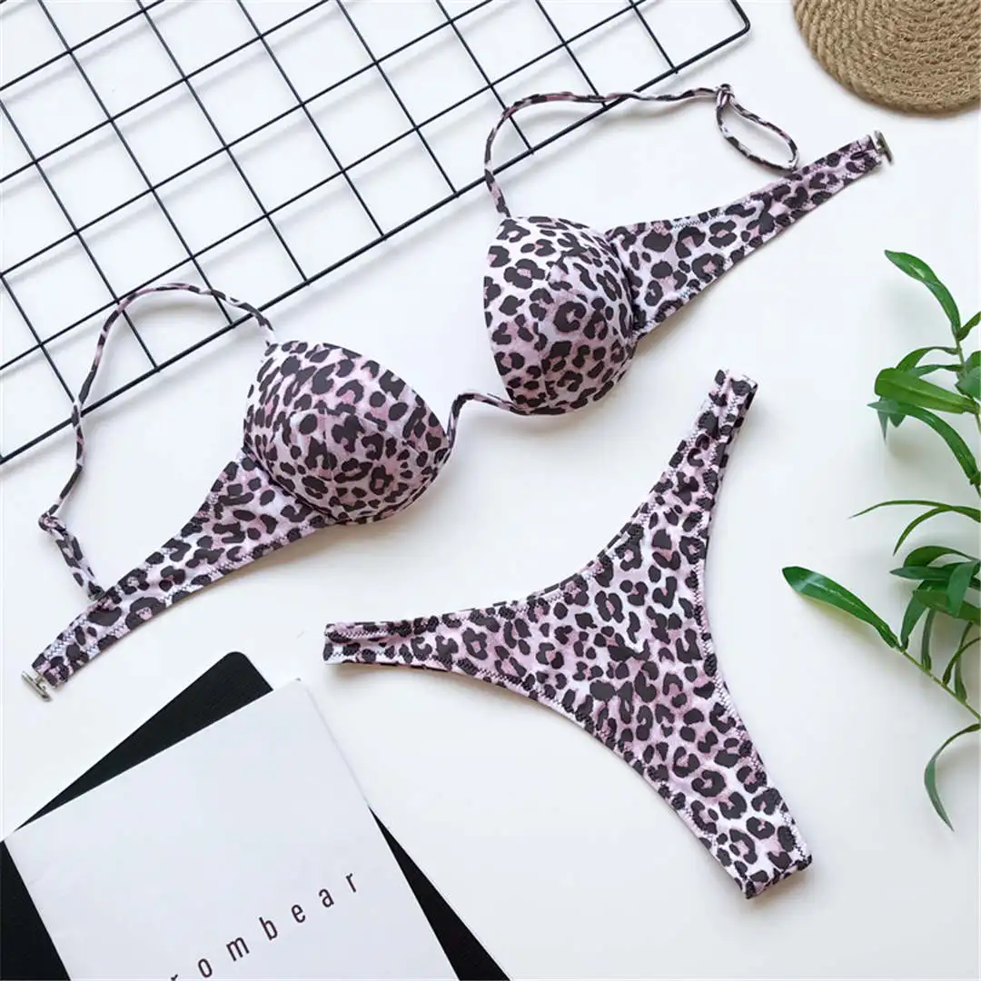 2024 Women's Swimsuit Sexy V-bra Underwired Swimwear Pushup Hard Cup Bikinis Womens Two-piece Swimsuit Blackless Bikini set
