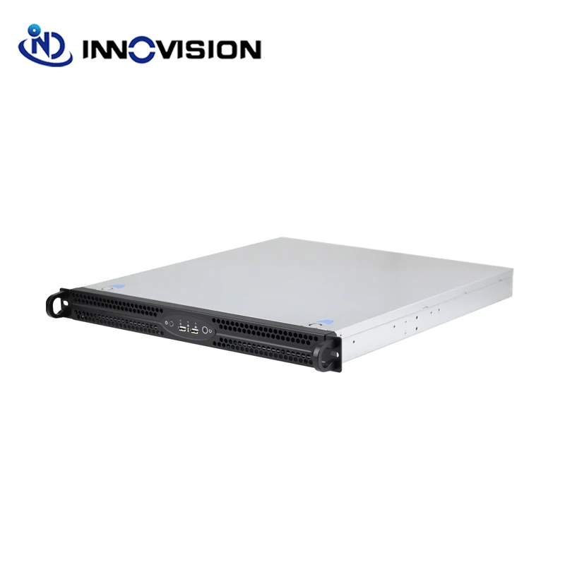 Compact 1u Rackmount Computer Case 420 mm Compact Atx Server Chassis Compatível com 1u Flex1u Single1u Redundante Fonte de Alimentação