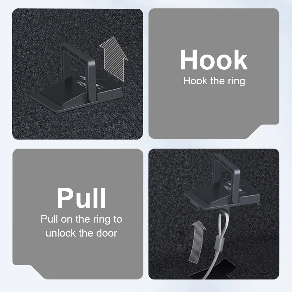 2Pcs Door Emergency Handle Rear Door Mechanical Lock Unlock Puller Button for Tesla New Model 3 Highland 2024 Accessories