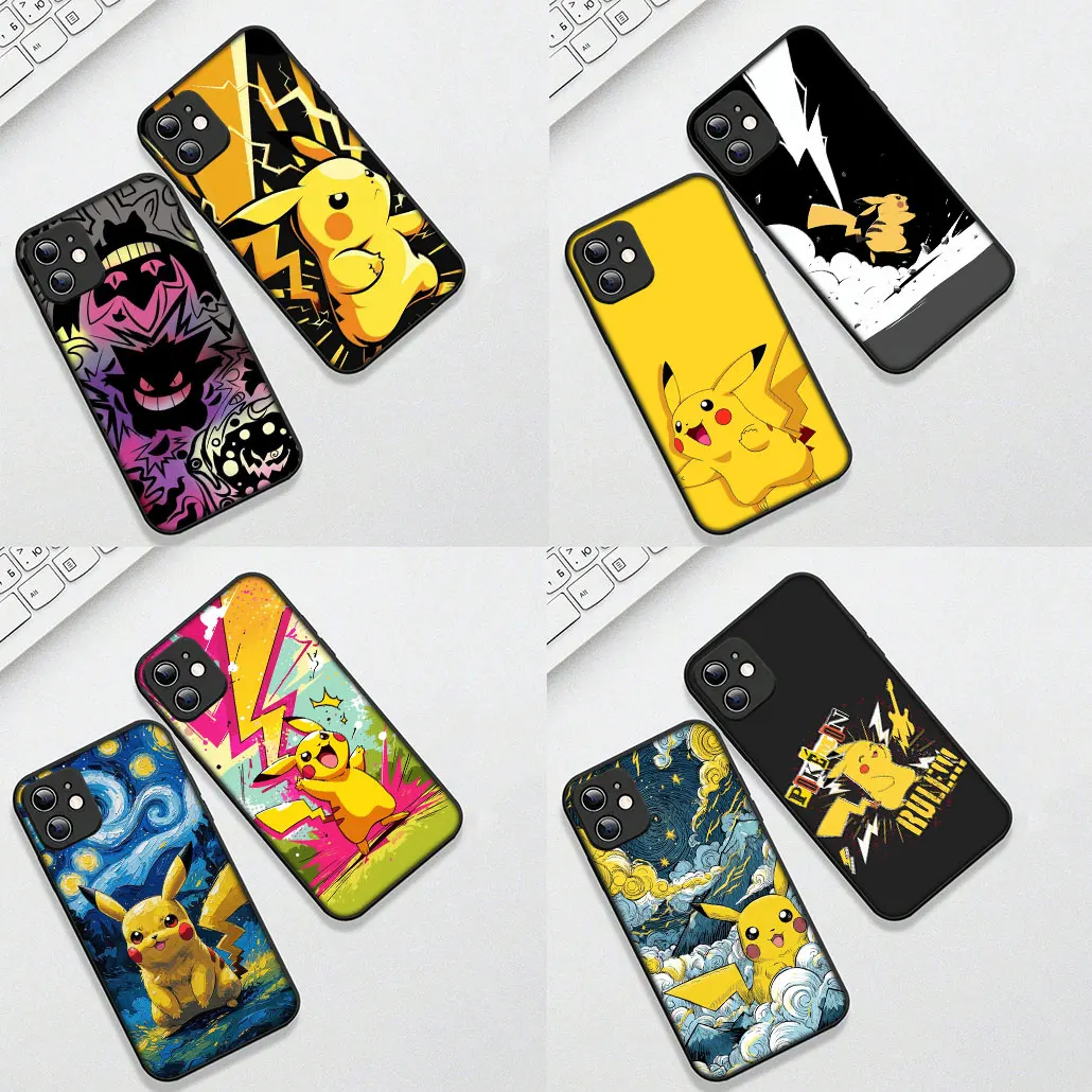 Cute P-Pokemons Gengar & P-Pikachus Phone Case Cover