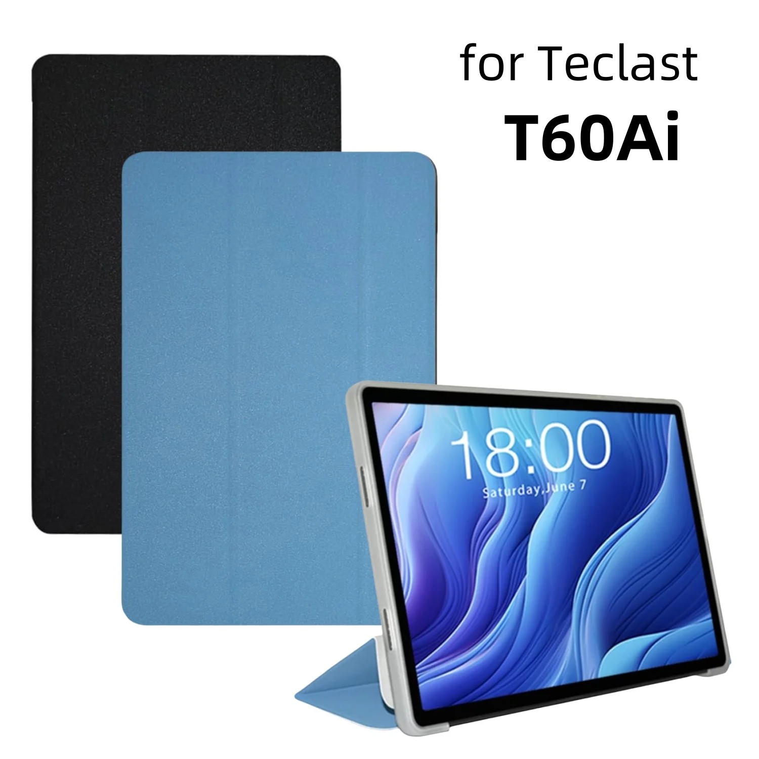 Slim Folding Trifold Stand PU Leather Tablet Case with Auto Wake/Sleep Feature