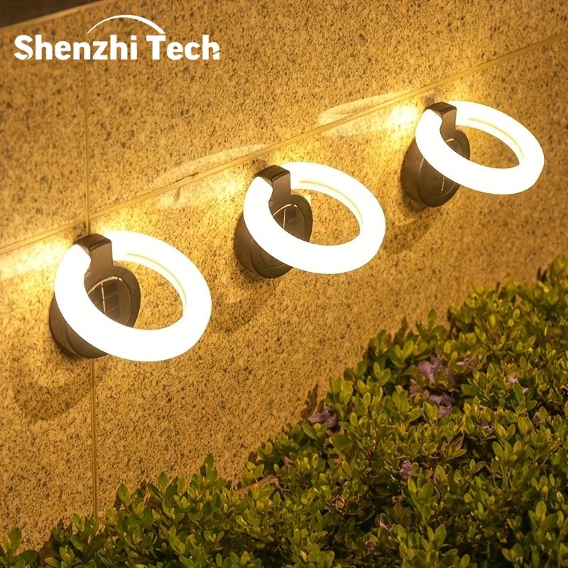 1/4PCS Solar Lights Outdoor Waterproof Atmosphere Light Outdoor Buried Lamps Wall Lighting Lawn Lamp For Balcony Garden Decor solar lights garden light
