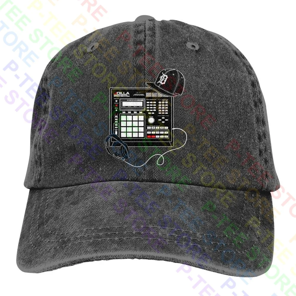 J Dilla Merch Drum Machine Beat Akai Mpc Hip Hop Rap Washed Denim Berretto Da Baseball Trucker Cappelli Splicing