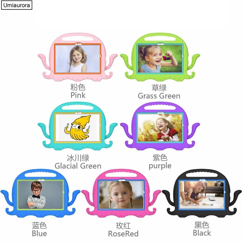 dessin animé antichoc oligcover pour samsung galaxy tab dock lite enfants tablet stand case