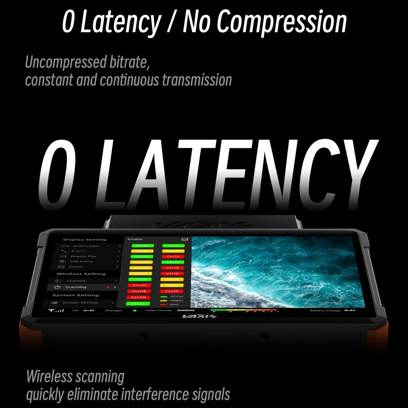&middot;Vaxis Storm 072 Pro 5.5" IPS LCD Touchscreen Display Wireless Monitor(V-mount) for Mobile Director And AC Monitoring Photograph