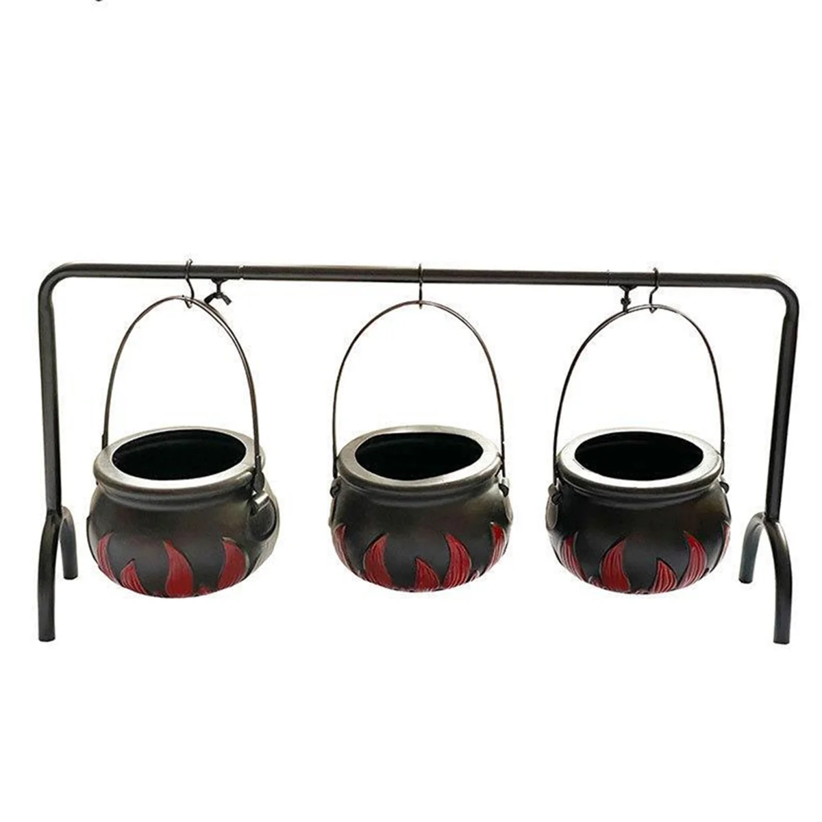 

Halloween Witches Cauldron Serving Bow Spooky Candy Bucket Cauldron for Halloween Home Indoor Party Decorations