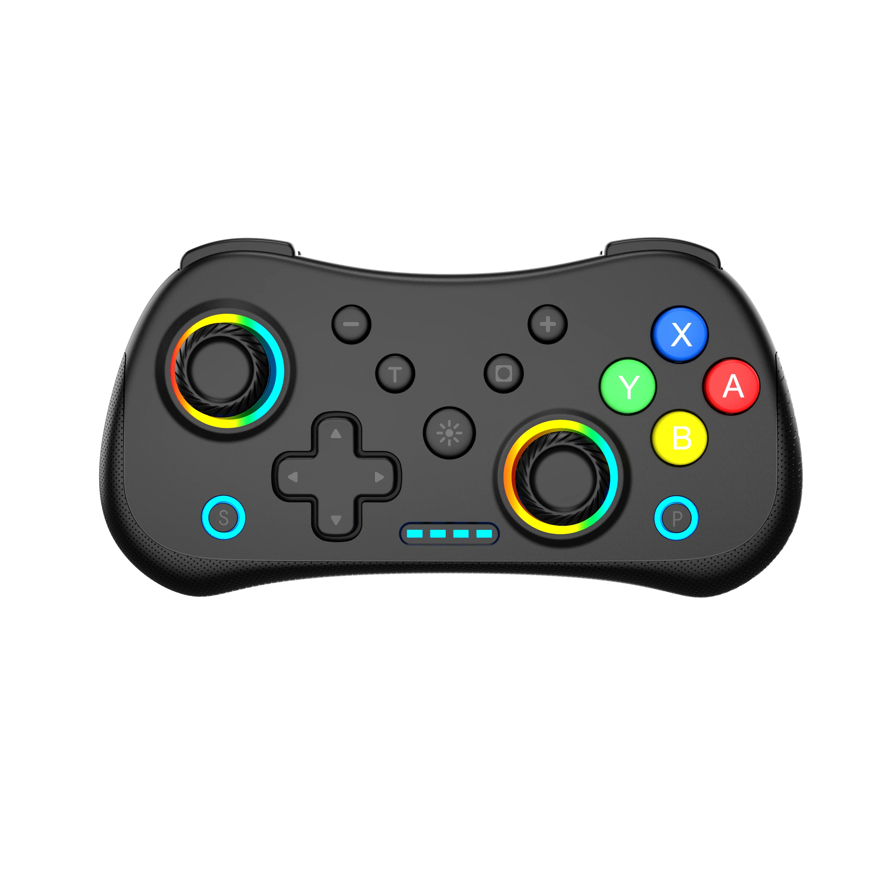 RGBライトとホールロッカーを備えたSwitch用多機能ワイヤレスゲームMINIゲームパッド、バースト機能をサポート