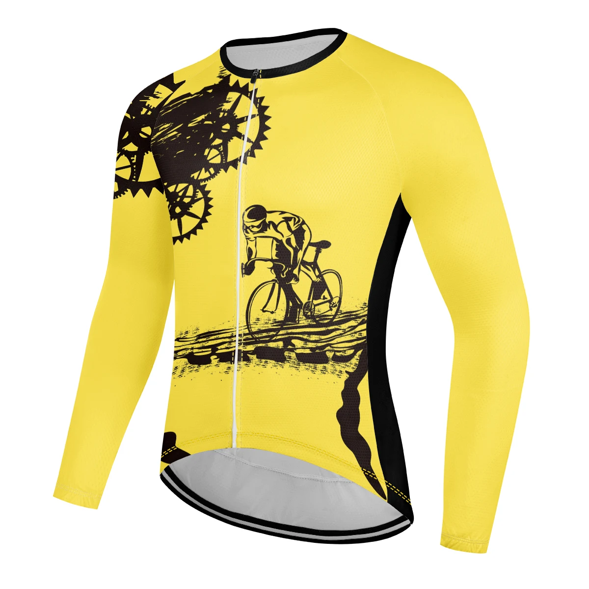 

2024 Cycling Jerseys Men Long Sleeve Cycling Fall Winter MTB Road Bike Riding Garment Breathable Road Bicycle Sportswear