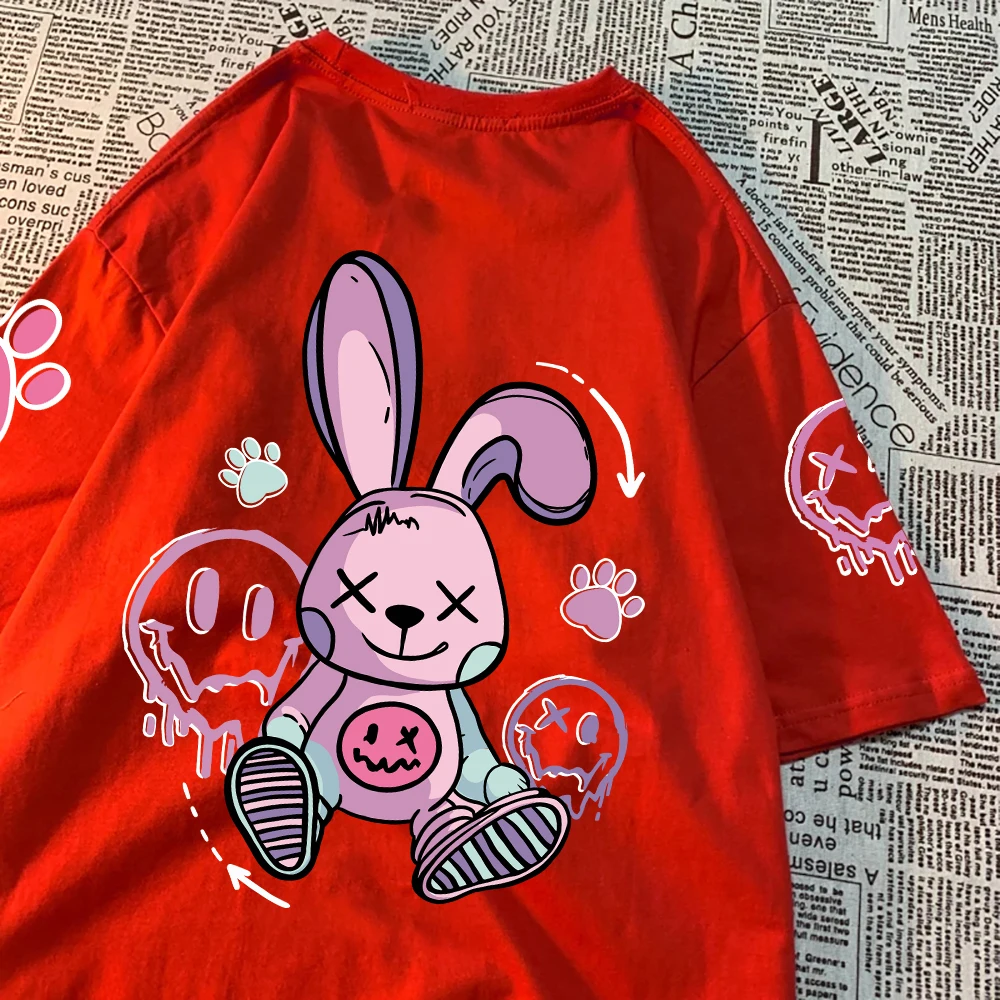 MOMENTEL RABBIT T-SHIRT モーメンタル ウサギプリント UNISEX】フォト