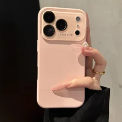 Premium Silicone Glass Camera Lens Protection Case - Luxury Shockproof and Soft Cover - iPhone 12 Pro Max (LB pink)