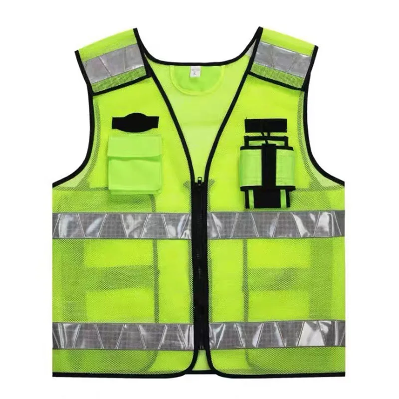 High Visibility Reflective Vest Mens Construction Worker Night Runner Safety