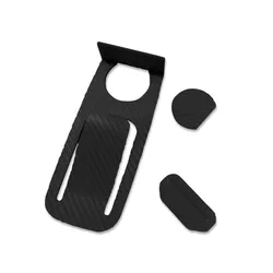 Versatile Door Stopper & Safety Protector - Innovative Wedge-Shaped Floor Holder (Black)