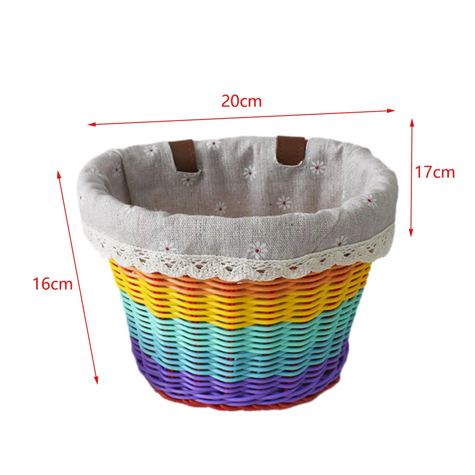Kids Bike Basket,Bike Hanging Basket,Waterproof Detachable Bike Storage Basket,Handlebar Basket for Boys Girls School Outdoor