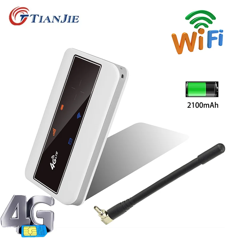 Wi Fi Router 3G 4G Modem Router External Antenna TS Port Pocket Mobile Sim Card Unlocked Cat4 for Car Home Travell