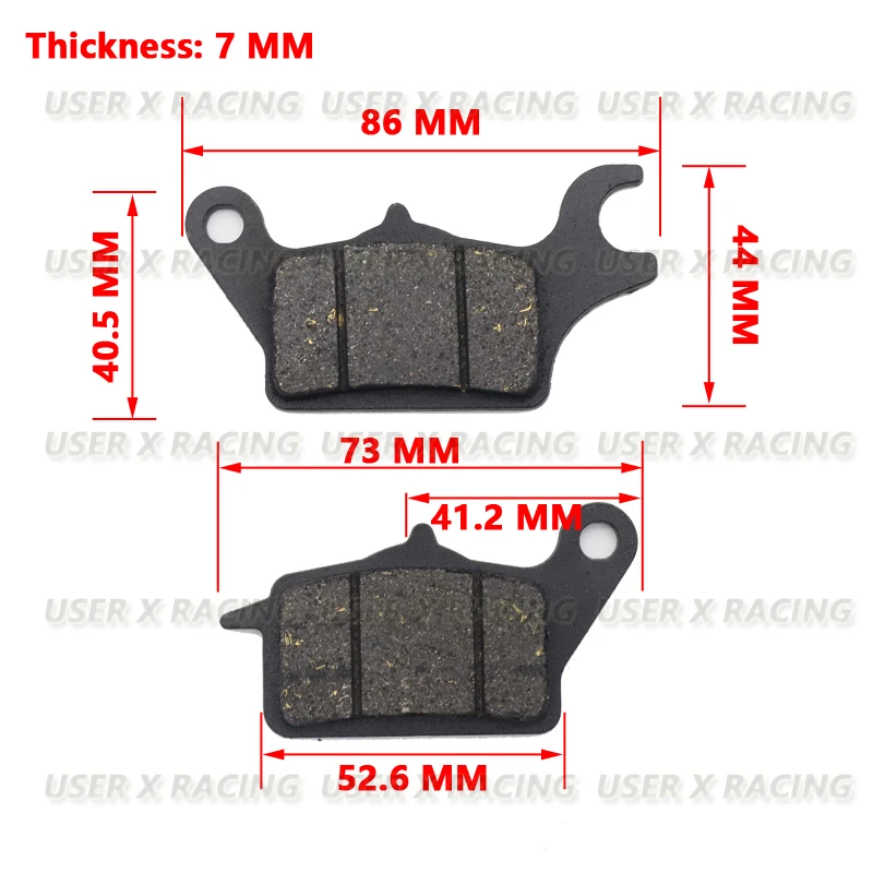 

USERX Motorcycle disc brake pad Brakes Front Rear Disc Brake Pads For Honda AFS110 NSC110 SFA625 blade