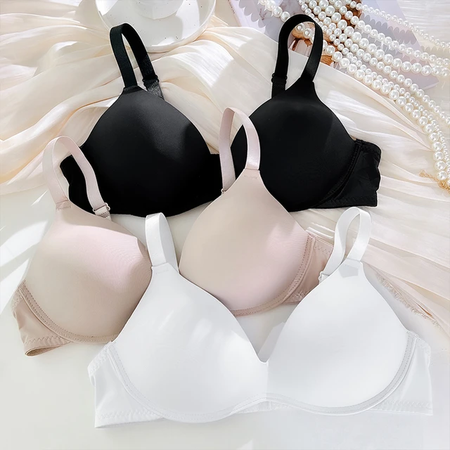 Finetoo Soft Seamless Bra Women A B Cup Push Up Underwear Women's Wireless Bras  Small Bust 6 Colors Female Adjustable Brassiere - Bras - AliExpress