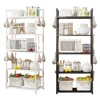 5 Tier Storage Shelves Adjustable Shelving Unit 66 Lbs Capacity Standing Shelf for Kitchen Pantry Closet Bathroom Laundry Garage 3