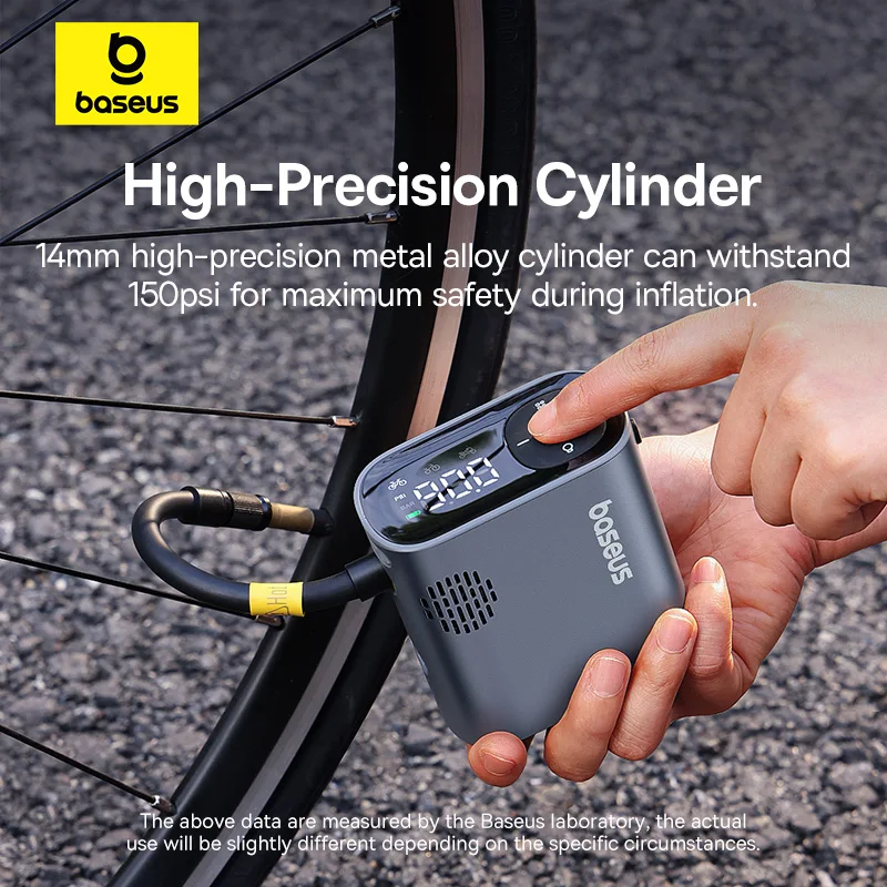 Mini Compressore Elettrico Compressore Aria Portatile 150 PSI - 4 Modalità Per Auto, Bici, Moto, Palloni, Con Schermo LCD E Luce LED Gonfiatore Elettrico 150 PSI
