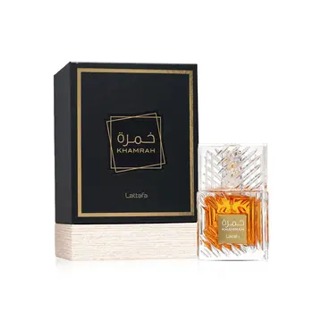 Lattafa-Khamrah 100ml oz oz Eau de Parfum, Unisex Gift Fragrance with Rich Oud Amber & Warm Resinous Oriental Scent.