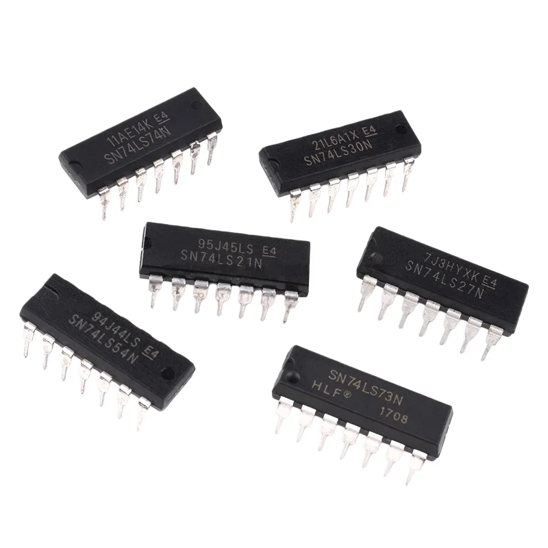 10 Stück SN74LS20 21 27 28 30 32 33 51 54 55 73 74N MC74HC30 Chip DIP14