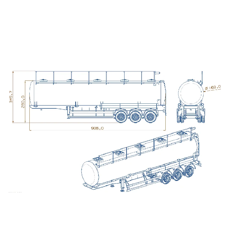 LESU Metal 1/14 40Ft Oil Tank Gas-Tanker Semi Trailer For RC Tamiyay Tractor Truck Remote Contro Toys Car Model Th14463 6