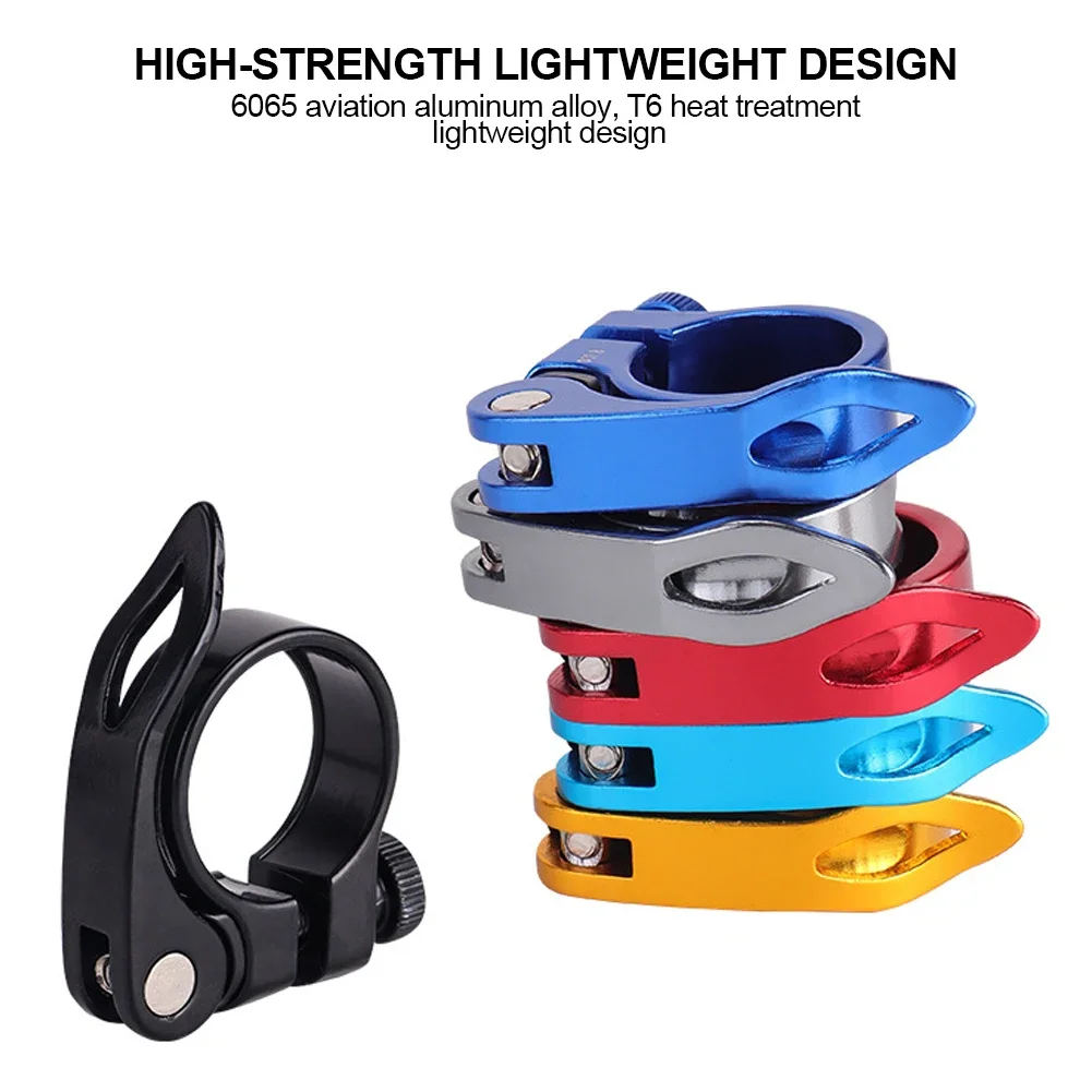 31.8/34.9mm Alloy Bike Seat Clamp Aluminium Quick Release Mountain MTB BMX Road Bike bicycle Seatpost Clamp