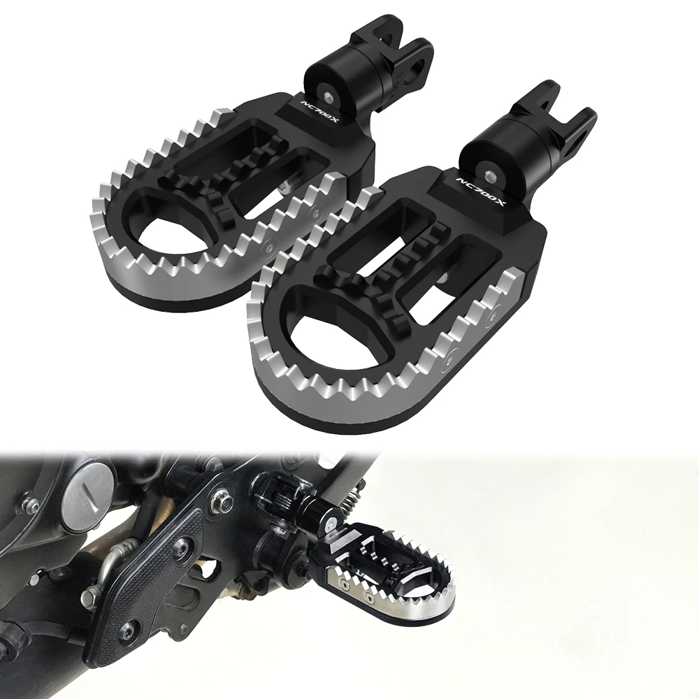 

Motorcycle Front Wide Foot Pegs For Honda NC 700 S /D/ SA / SD/ X / XA / XD 2012-2019 2020 Adjustable Footrest Footpegs Pedals