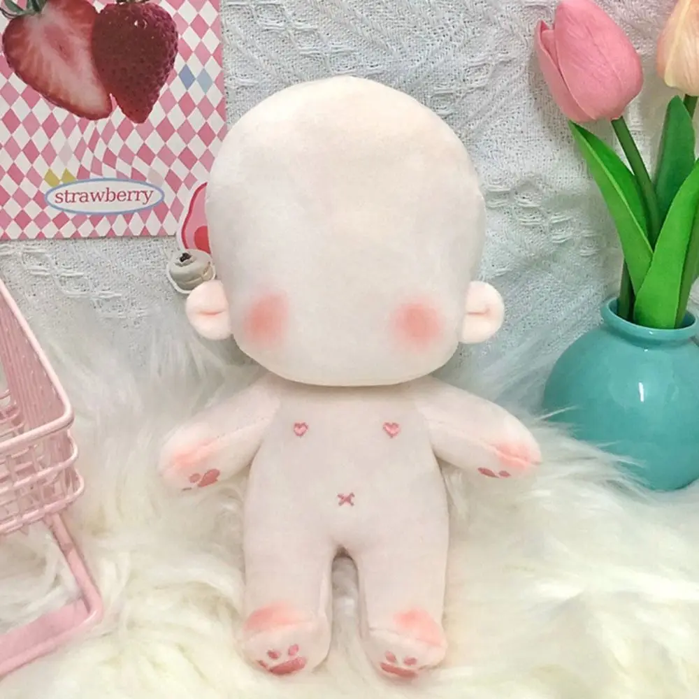 Cotton Stuffed Embroidery Blank Unembroidery Cotton Stuffed Blank Cotton Stuffed Dress Up Kawaii DIY Idoll Toddler - 3