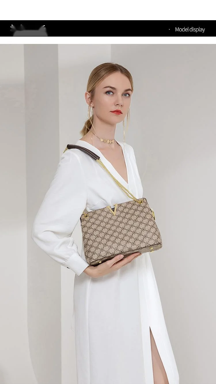 2023 Spring/summer New Fashion Easy to Wear Print Underarm Bag Fashion Flu One Shoulder Crossbody Bag Chain Handbag for Women_voghion.com