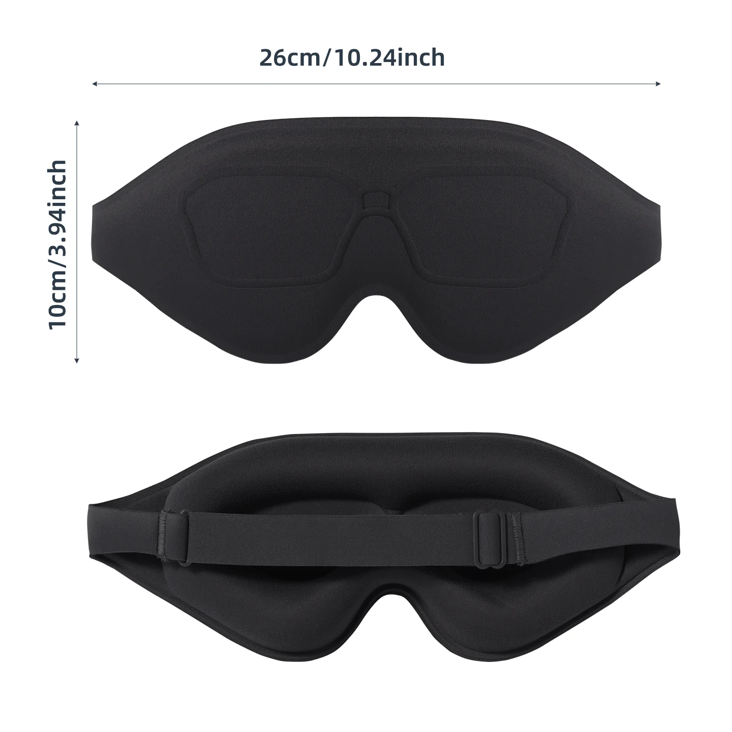 ComfortMax Breathable 3D Sleep Eye Mask - Memory Foam Night Blindfold
