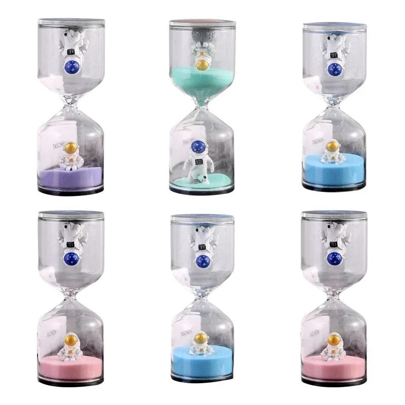 Astronaut Hourglass Desktop Decoration Astronaut Timer Hourglass Clock Decompression Time Children's Gift Gift Home Decoration