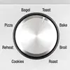 Electric Countertop Toaster Oven, Small Portable Oven,  Brushed Stainless Steel 6