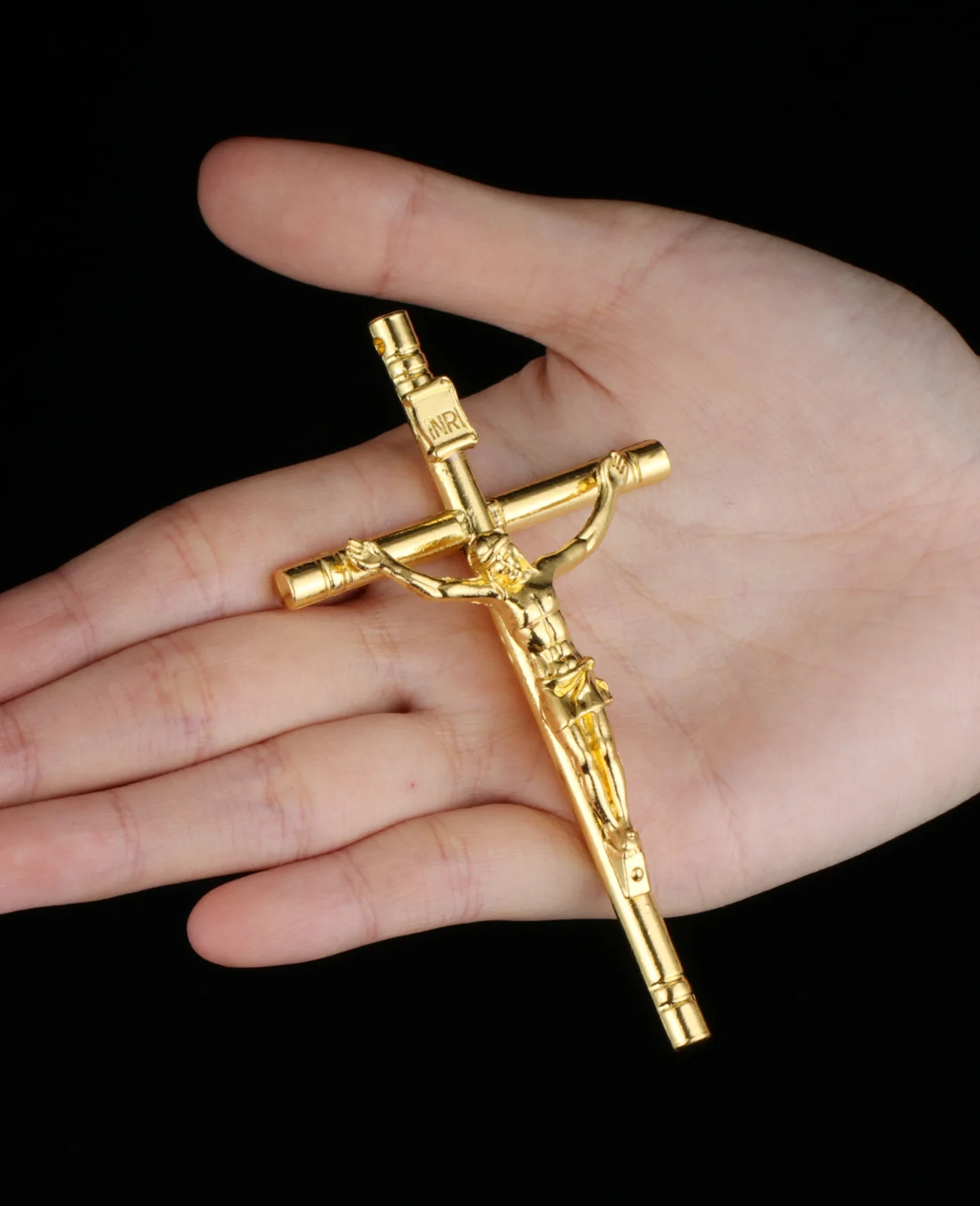 Diyalo カトリック大磔刑 INRI クロスペンダント DIY ネックレス