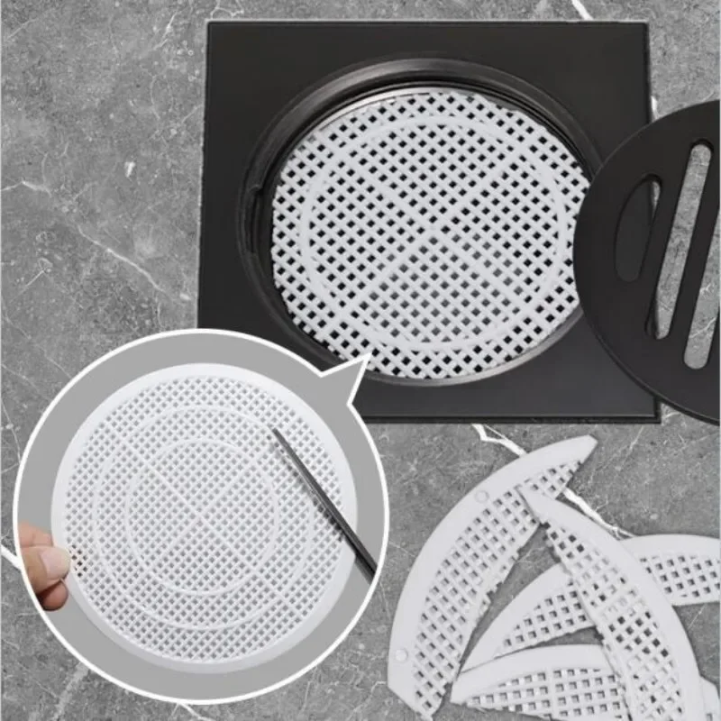 2pcs Square Drain Cover For Shower Anti Sink Clogging